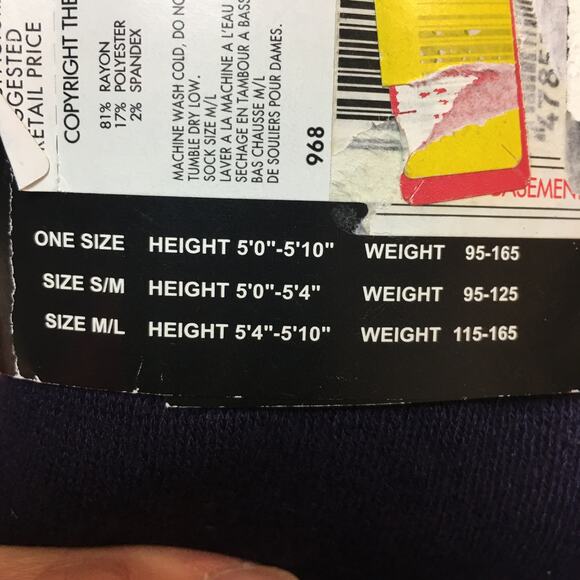 new hot sock bamboo purple tights Size M/L - Picture 3 of 5